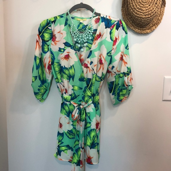 Gianni Bini Other - GIANNI BINI Floral Romper Shorts